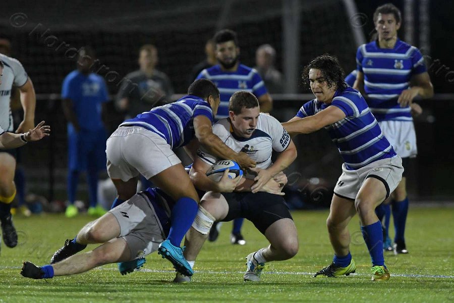 Wheaton Men\'s Rugby vs Mass Maritime.  Photo by Keith Nordstrom